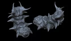 Monster sea worm 3D model