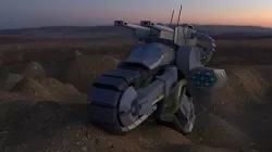 Mototank Low-poly 3D model