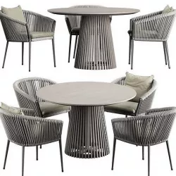Muse Dining Chair Irune Ola Forma Table 3D model