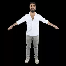 No519 - Male A Pose 3D model