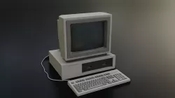 Old Dirty Computer - PC - Personal Computer Low-poly 3D model