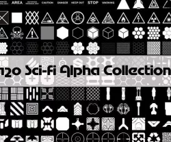 Pack of 120 CG Sci-fi Patterns Texture