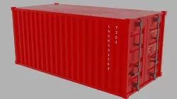 PBR Low-poly Sea Container 3D Model Low-poly 3D model