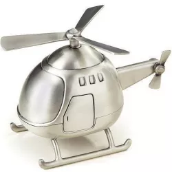 Pewter Lally Helicopter Bank 3D model