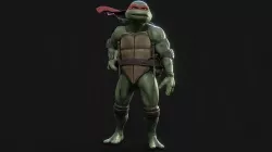 Raphael Teenage Mutant Ninja Turtle Low-poly 3D model