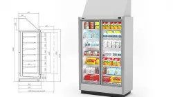 Refrigerator with Food 3D model