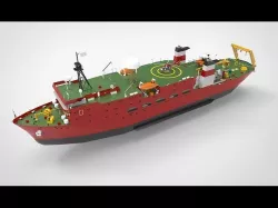 Research Ship 3D model