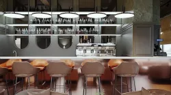 RESTAURANT BAR COUNTER FULL SCENE 3D model