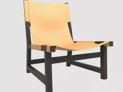 Riaza  vintage lounge chair Paco Munoz 3D model