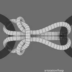 ring hitch Low-poly 3D model