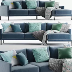 Rolf benz 008 CARA corner sofa 3D model