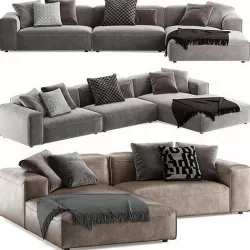 Rolf Benz 552 Mio corner sofa 3D model