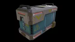 Sci-fi box Low-poly 3D model