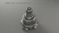 Sci-Fi Industrial Object 02 3D model