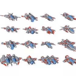 Sci-fi Spaceships constructor low poly pack Low-poly 3D model