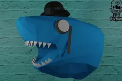 SHARKLOCK HOLMES Low-poly 3D model
