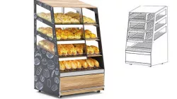 Shelf with Bread 3D model