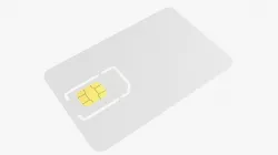 SIM card mobile 01 3D model