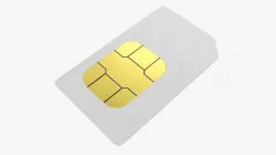 SIM mobile card 02 3D model
