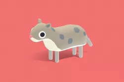 Snol the Snow Leopard - Quirky Series Low-poly 3D model