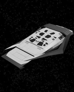 Spaceship Interstellar Ranger Space Ship Low-poly 3D model