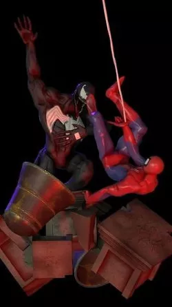 Spider Man and Venom 3D model