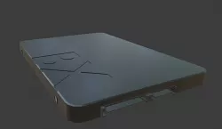 SSD Disk Low-poly 3D model
