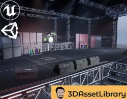 Stage Vol 1 For Unreal And Unity Low-poly 3D model