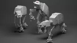 Star Wars AT-AT 3D model Low-poly 3D model