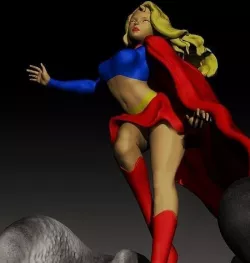 Supergirl DC comic 3D model