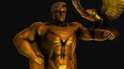 Superman Memorial Statue 3D model