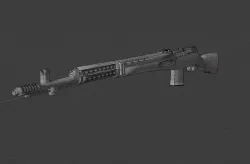 SVT-40 Low-poly 3D model
