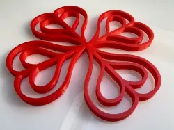 table mate heart shaped 3D model