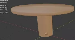 Table Round 3D model