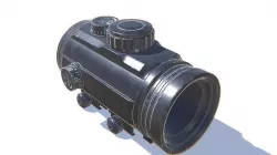 Tactical Collimator Sight 1 Low-poly 3D model