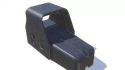 Tactical Collimator Sight 2 Low-poly 3D model