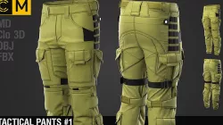 Tactical pants  3D model