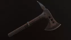 Tactical tomahawk Low-poly 3D model