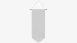 Tall wall pennant 3D model