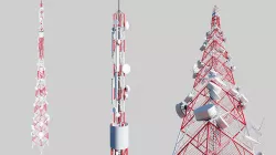 Telecommunication Tower 3D model
