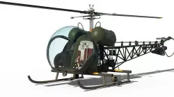 The Bubble Helicopter  - Bell 47G - Detailed Model 3D model