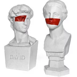Venus and David edges bust 3D model