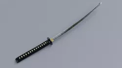 Weapon Samurai Sword - Katana Blade 3D model