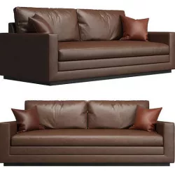 Wesley Hall - Dapper Sofa - Leather 3D model