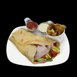 Western Egg Crepe Low-poly 3D model