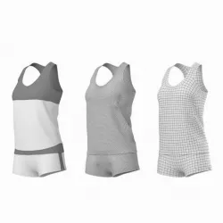 Woman Sportswear 03 Base Mesh Design Kit 3D model