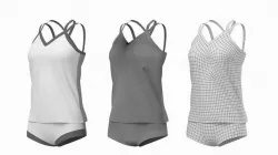 Woman Sportswear 07 Base Mesh Design Kit 3D model
