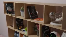 Wooden Book Shelf 3D model