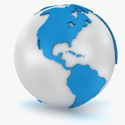 World - Sphere Low-poly 3D model