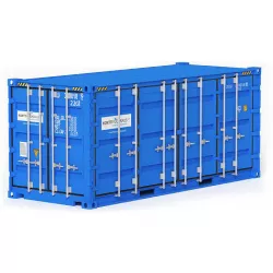 20 ft Cube Open Side Shipping Container 01 3D model
